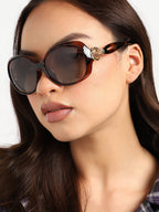 Brown Oversized Sunglass