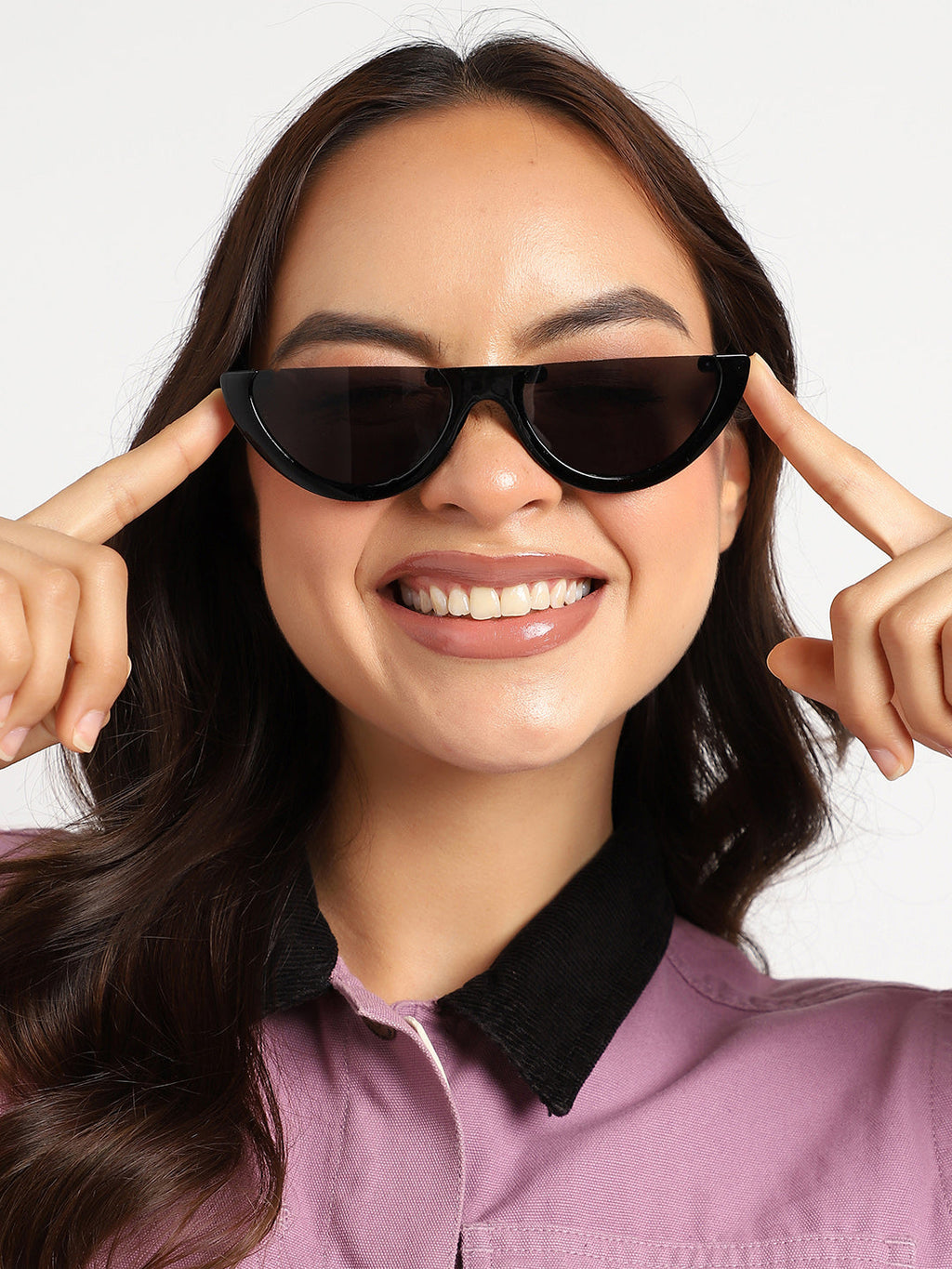 Black Frame Retro Sunglass