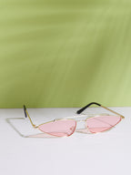 Pink Frame Retro Sunglass