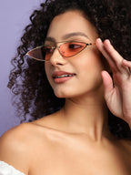 Pink Frame Retro Sunglass