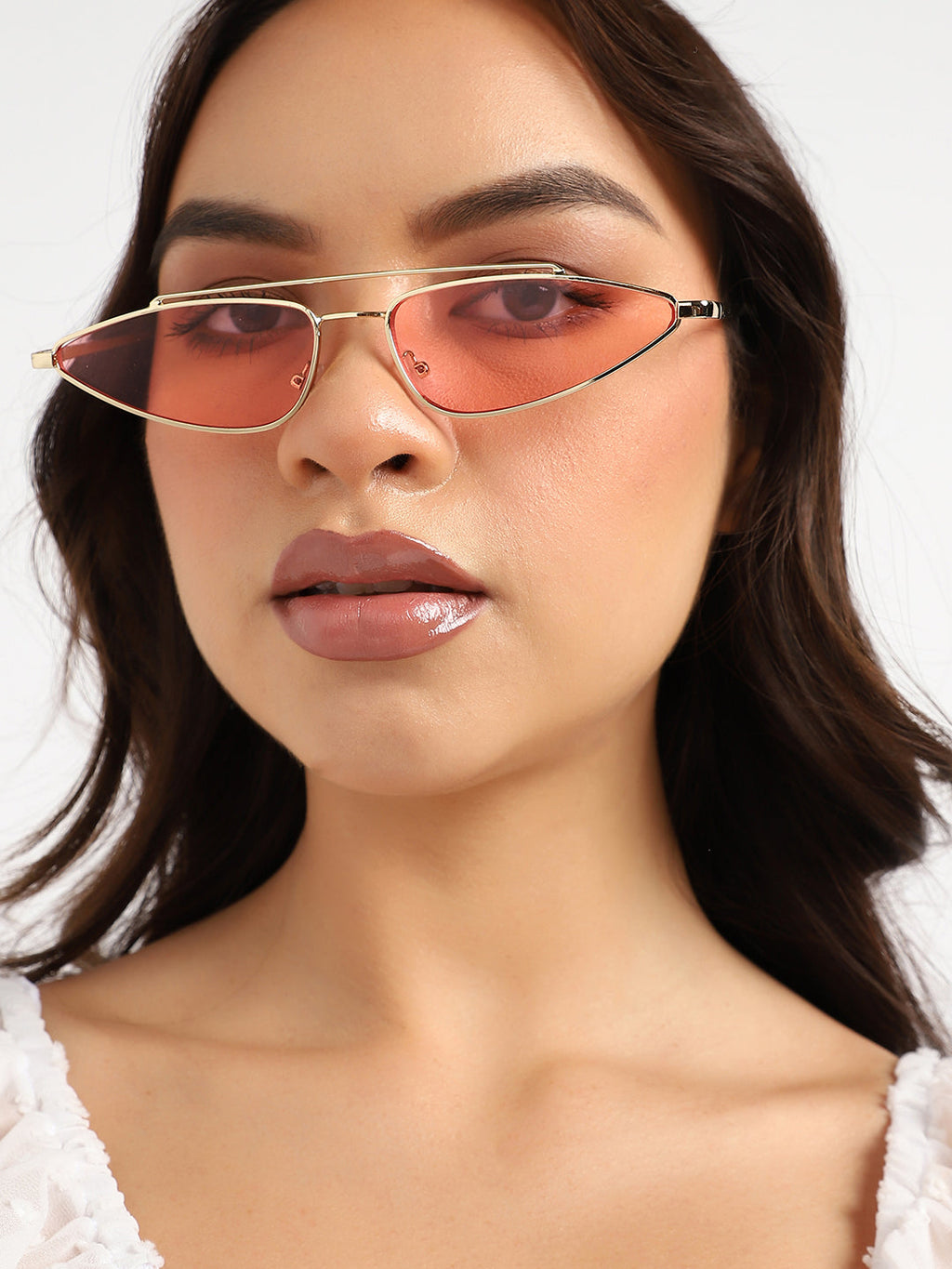 Pink Frame Retro Sunglass