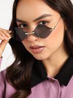 Black Frame Retro Sunglass