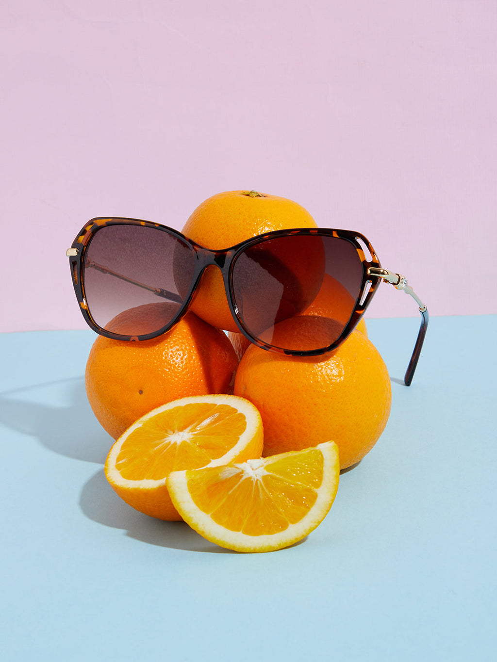 Gold Oversized Sunglass