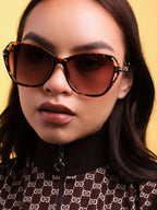 Gold Oversized Sunglass