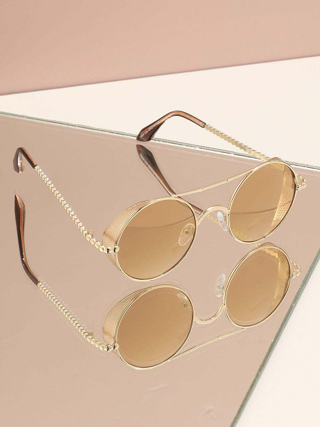 Gold Round Sunglass