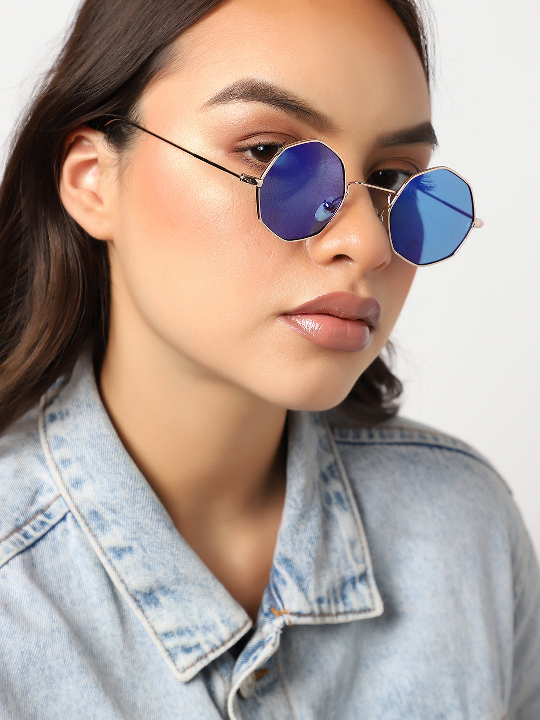Gold Round Sunglass