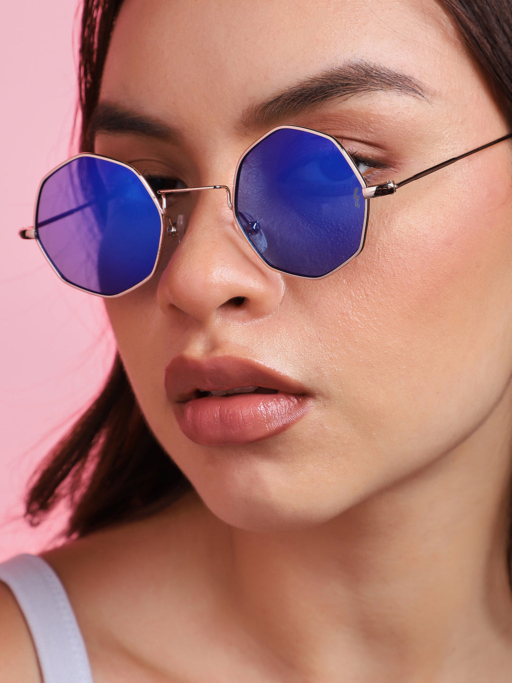 Gold Round Sunglass