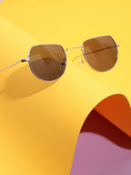 Gold Oversized Sunglass