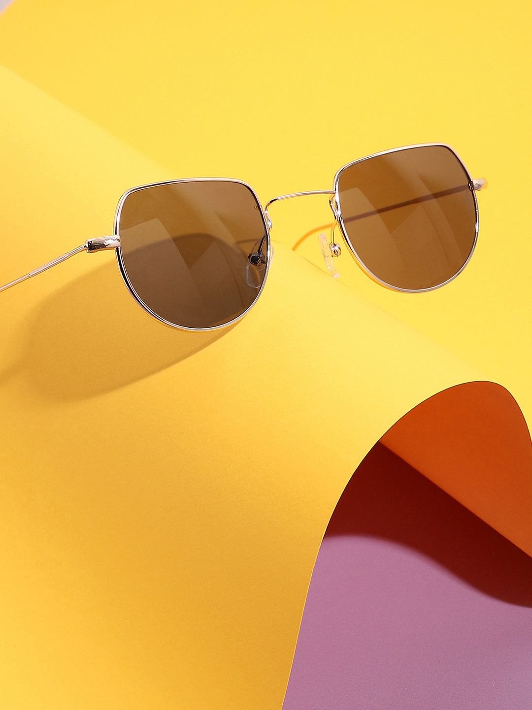Gold Oversized Sunglass