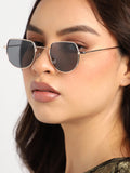 Gold Oversized Sunglass