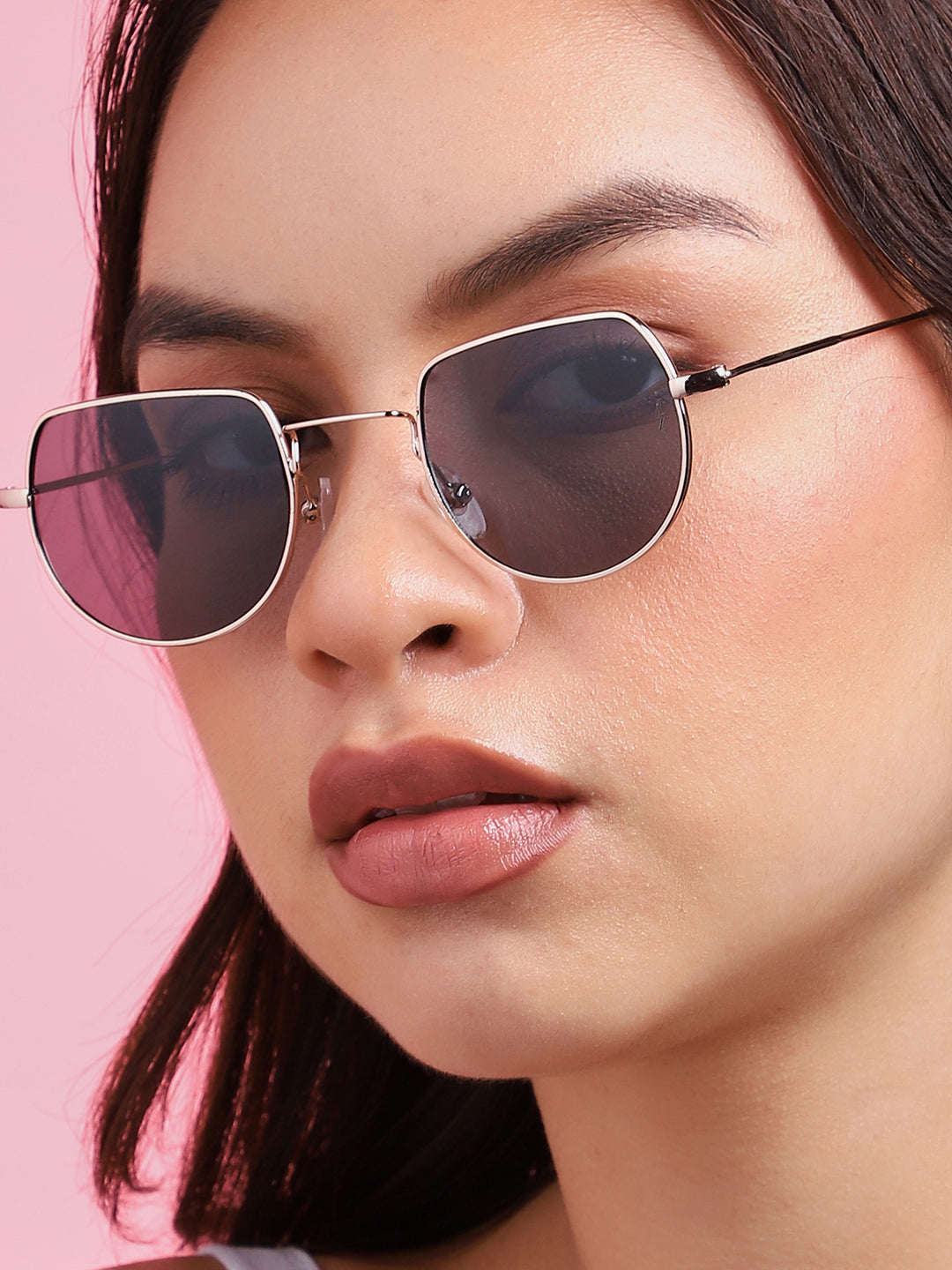 Gold Oversized Sunglass