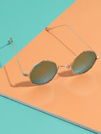 Gold Round Sunglass