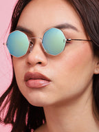 Gold Round Sunglass
