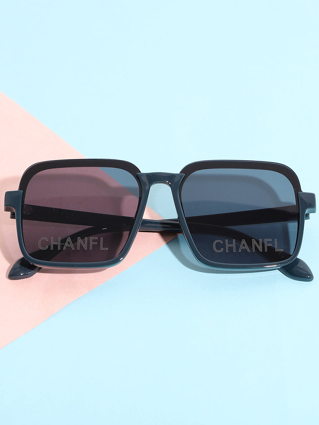Black Rectangular Sunglass
