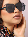 Black Rectangular Sunglass