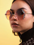 Purple Round Sunglass