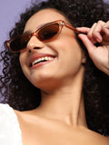 Brown Frame Retro Sunglass