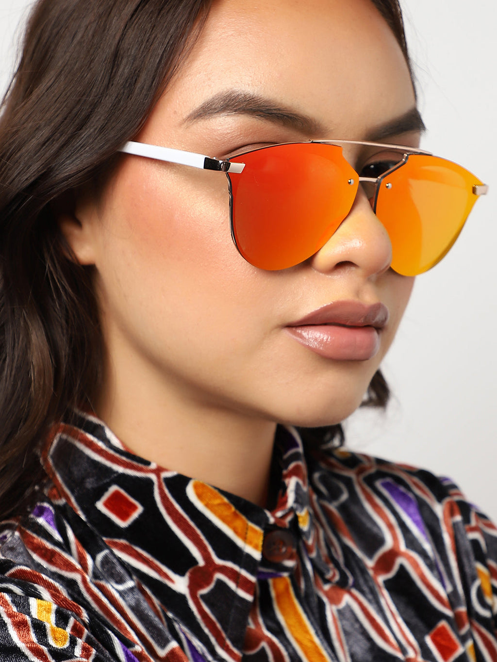 White Wayfarer Sunglass