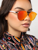 White Wayfarer Sunglass