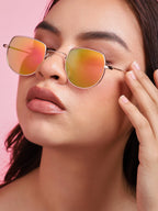 Gold Oversized Sunglass