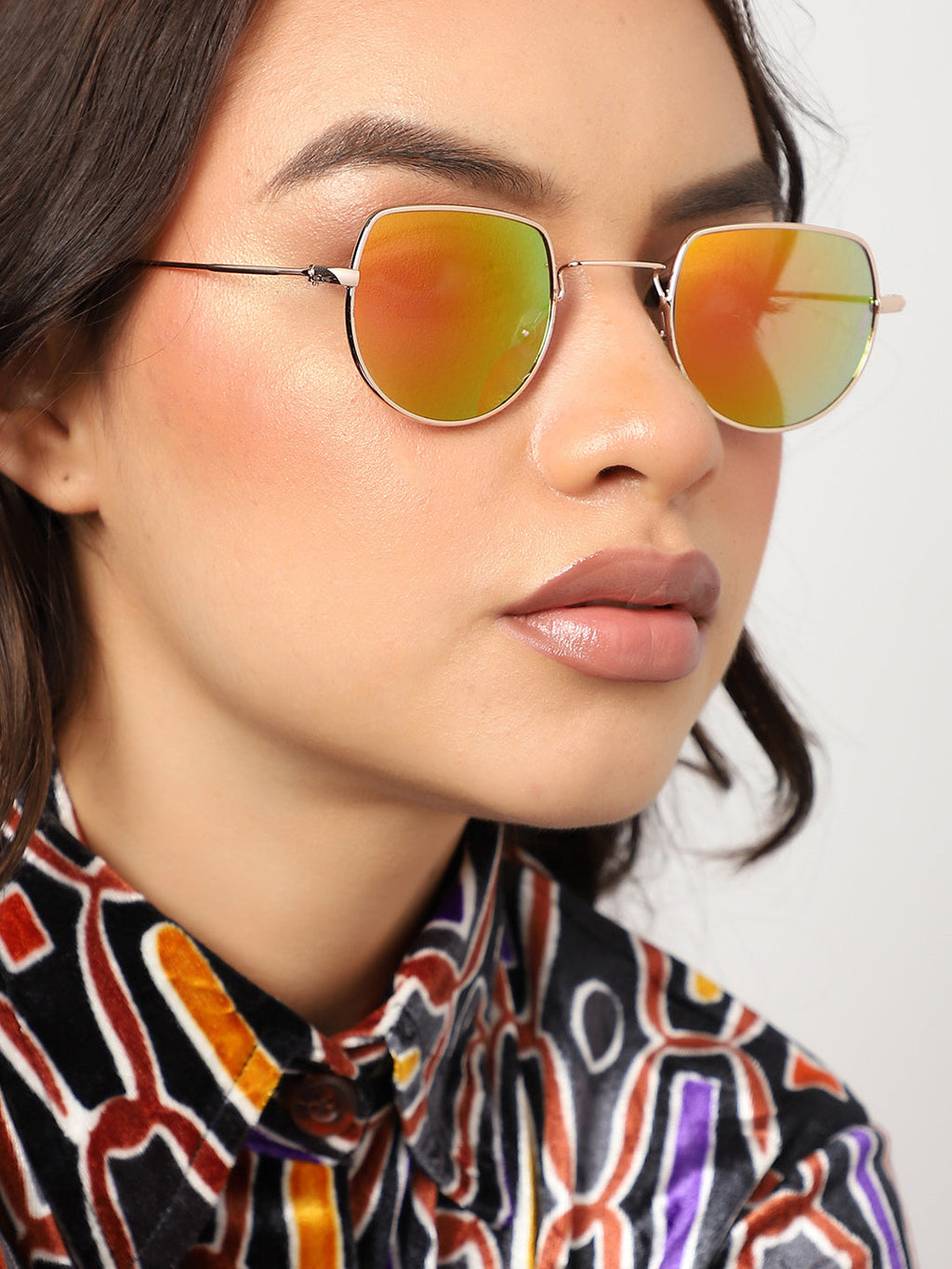 Gold Oversized Sunglass