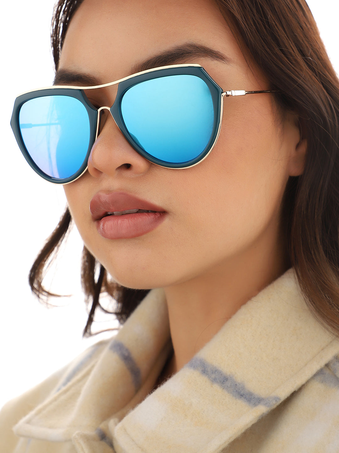 Blue Oversized Sunglass