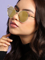 Gold Oversized Sunglass