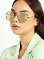 Gold Round Sunglass