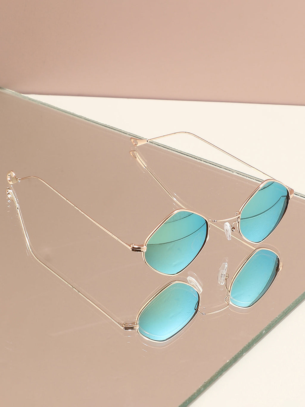 Gold Round Sunglass