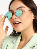 Gold Round Sunglass