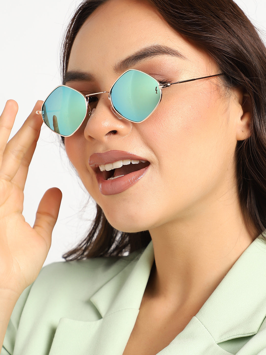 Gold Round Sunglass