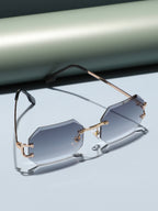 Black Rectangular Sunglass