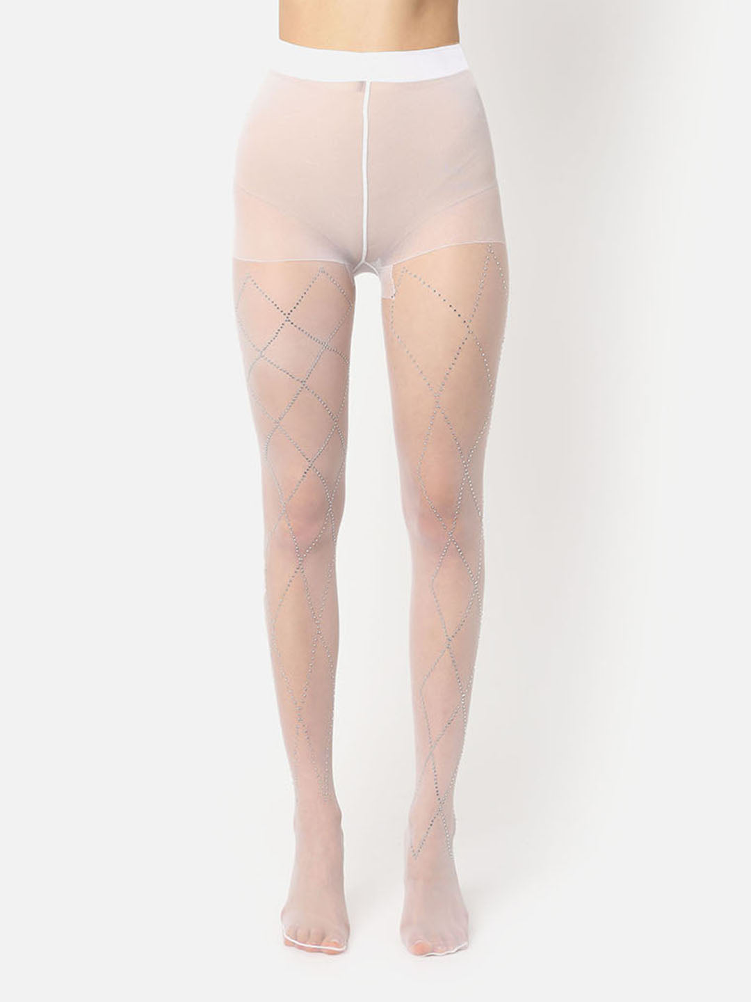 Sheer Under Cover Embellished Stockings