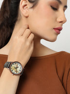 Brown Analogue Watch