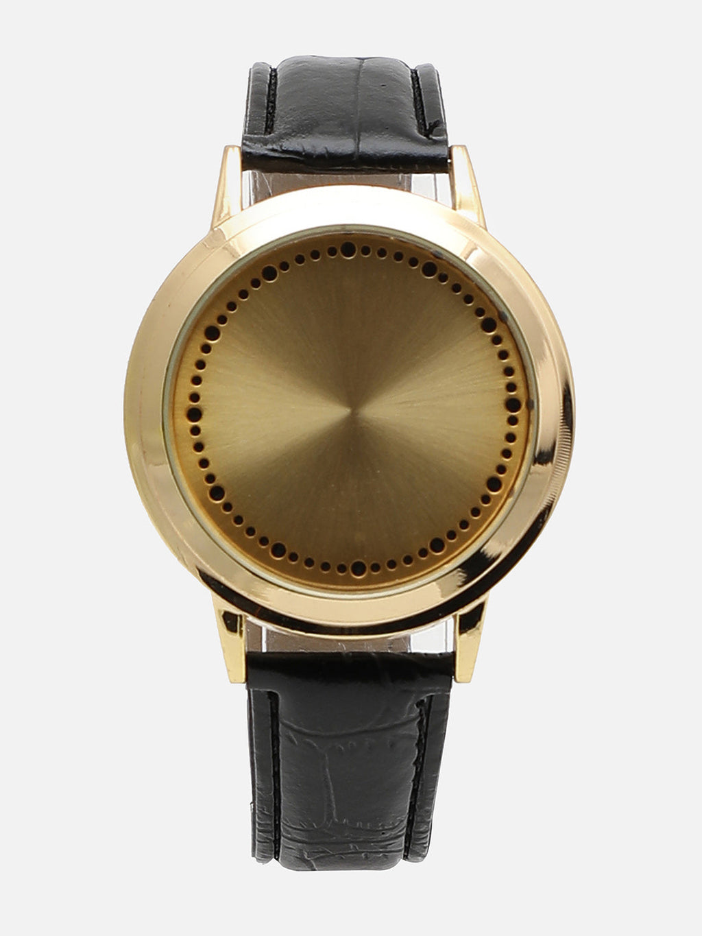 Round Black Analog Dial With