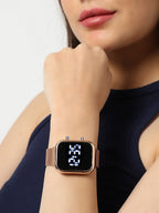 Gold Digital Watch