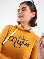 Printed Stylish Casual Hooded Sweatshirt