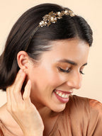 Haute Sauce Gold Plated Designer Hairband
