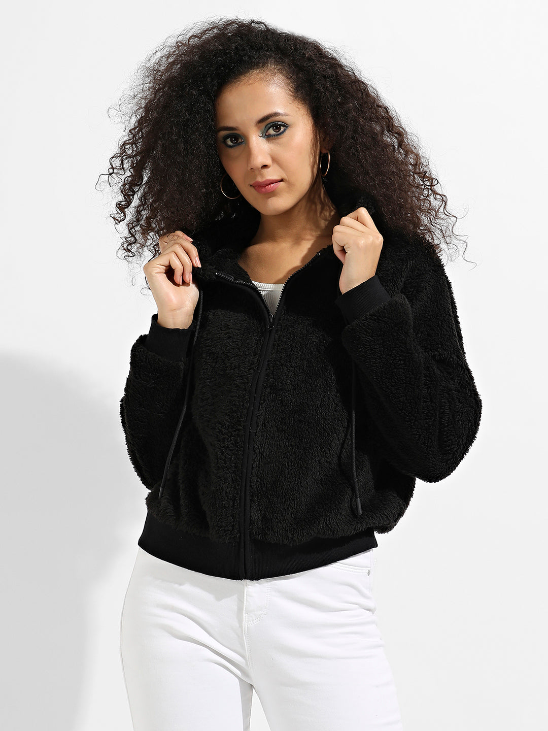 Fleece Hoodie With Zip-Closure