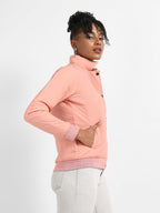 Puffer Jacket With Ribbed Hem