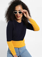 Colourblock Pullover Sweater