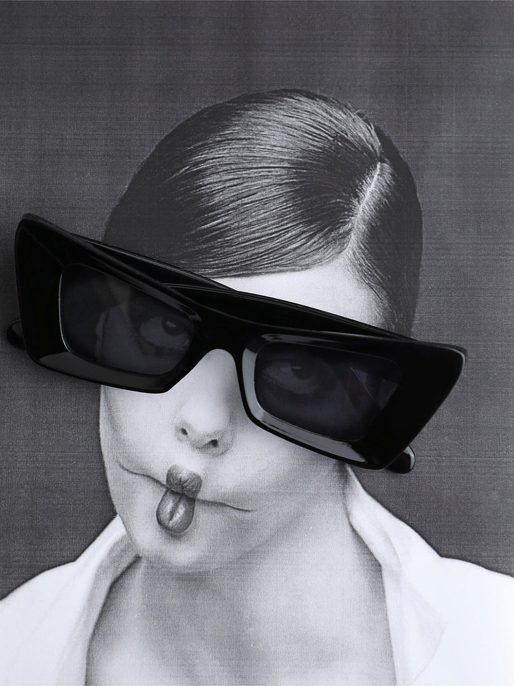 Solid Cateye Sunglasses - Black