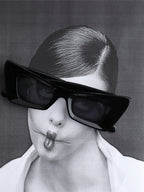 Solid Cateye Sunglasses - Black