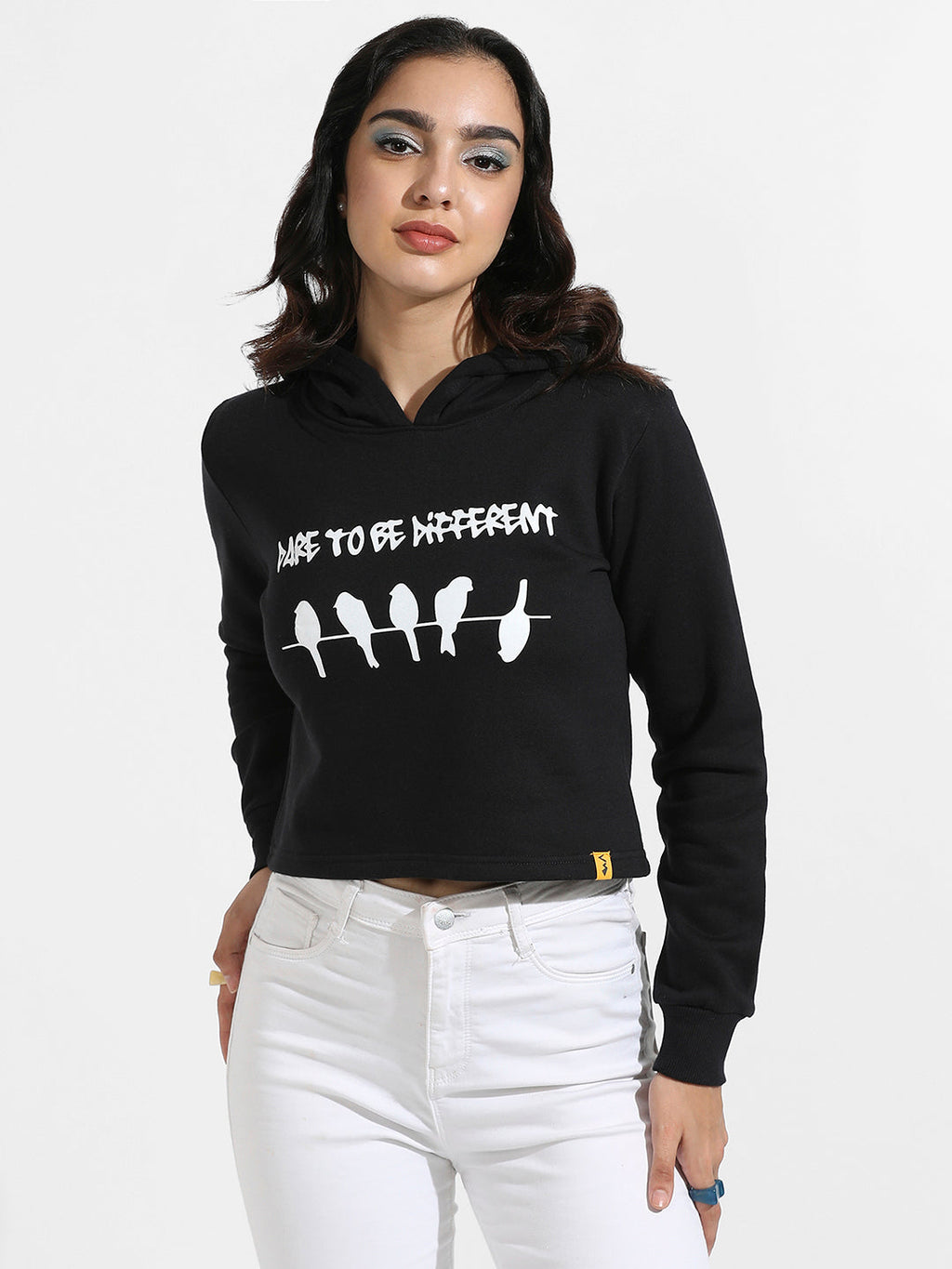 Too Be Different Cropped Hoodie