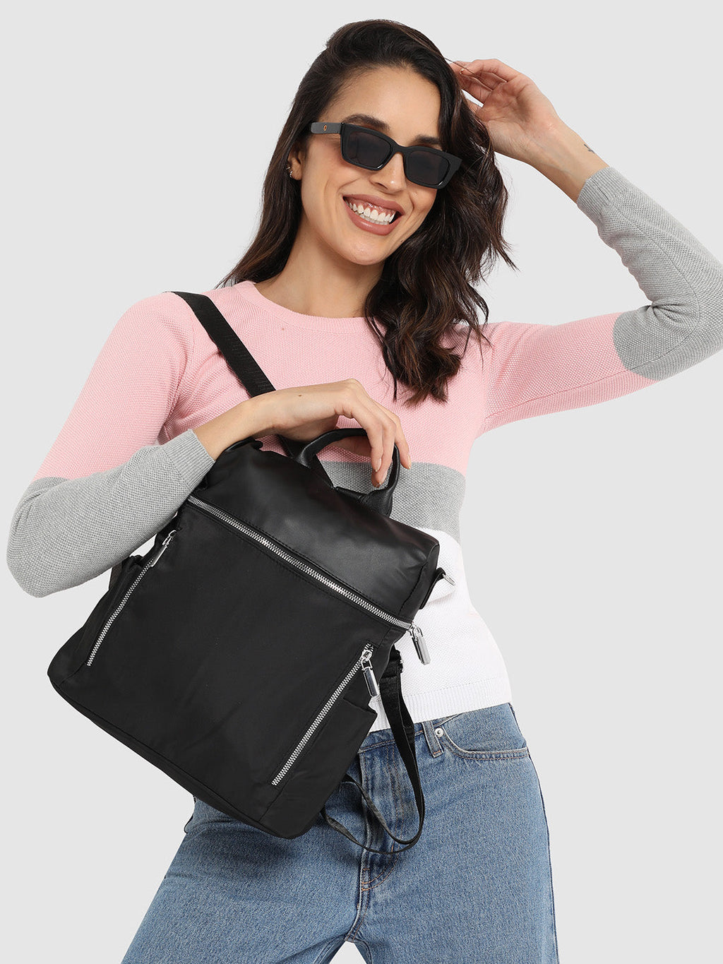All Around Zip Backpack - Black