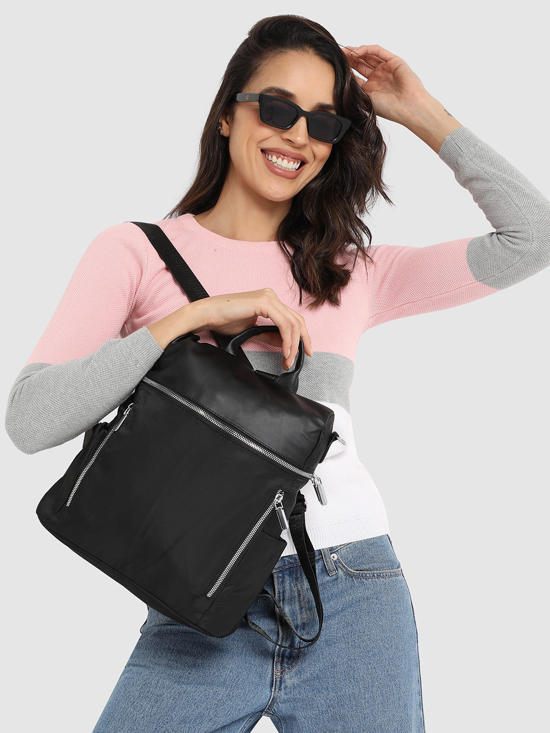 All Around Zip Backpack - Black