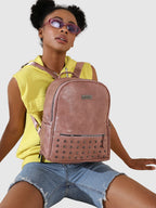 Studded Backpack - Nude Pink