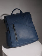 Asymmetrical Broad Backpack - Blue