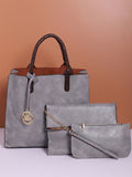Solid Grey Bag Combo Set