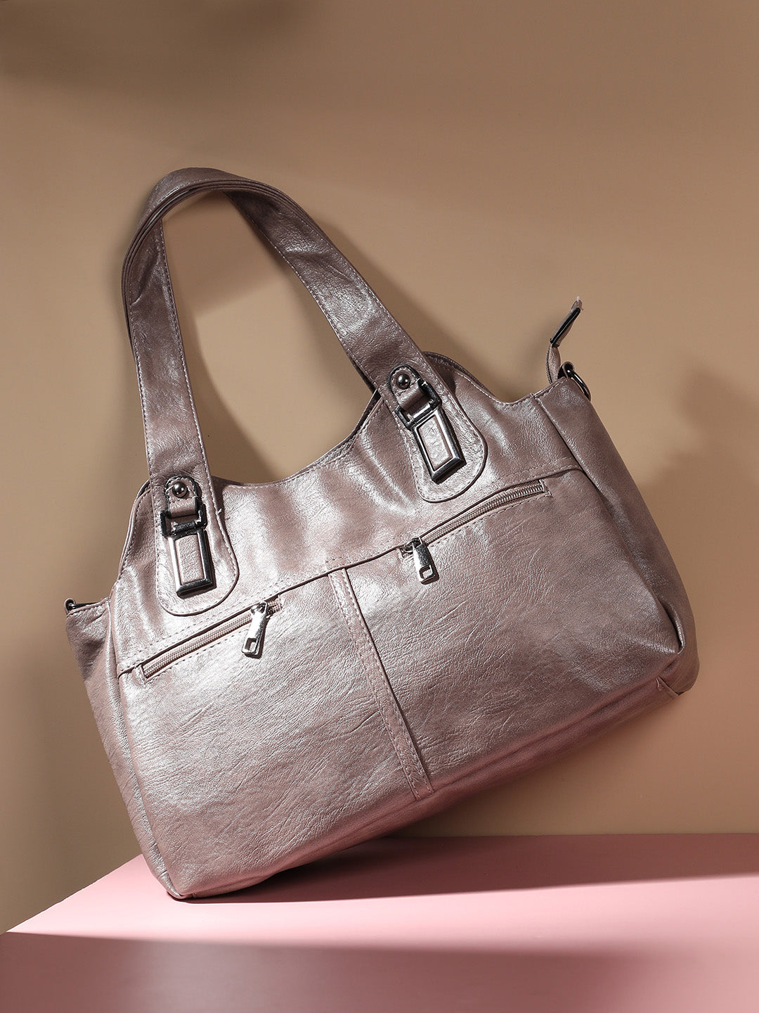 Utility Handbag - Greige